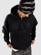 Empyre Leg Cramp Hoodie med Dragkedja washed pirate black