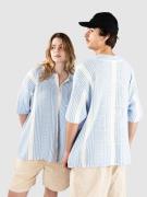 Another Cotton Lab Oversized Mesh Knit Summer Skjorta blue