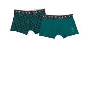 Calvin Klein 2-Pack Kalsong Block Green/Dark Turquiose 14-16 years