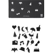 Design Letters Partyikoner för Anslagstavla Svart (20-pack) One Size