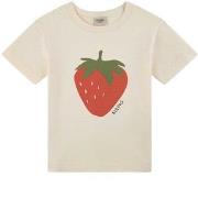 Kuling Santorini GOTS T-shirt Med Jordgubbe Gräddvit 122/128 cm