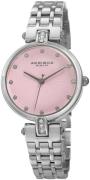 Akribos XXIV Damklocka AK1085PK Crystal Rosa/Stål Ø32 mm