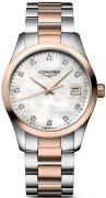 Longines Damklocka L2.386.3.87.7 Conquest Classic Vit/Roséguldstonat