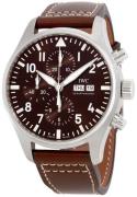 IWC Herrklocka IW377713 Pilots Brun/Läder Ø43 mm