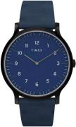 Timex Herrklocka TW2T66200 Blå/Läder Ø40 mm