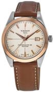 Tissot Herrklocka T927.407.46.261.00 T-Gold Beige/Läder Ø40 mm