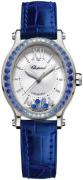 Chopard Damklocka 275362-1003 Happy Sport Silverfärgad/Läder Ø29 mm