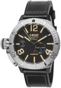 U-Boat Herrklocka 9007/A Classico Svart/Gummi Ø46 mm