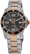 Longines Herrklocka L3.740.3.58.7 Hydroconquest Svart/Roséguldstonat