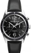 Bell & Ross Herrklocka BRV126-BL-BE-SCA BR 126 Svart/Läder Ø41