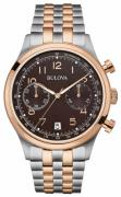 Bulova Herrklocka 98B248 Bracelet Brun/Stål Ø43 mm