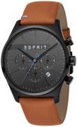 Esprit Herrklocka ES1G053L0035 Svart/Läder Ø42 mm