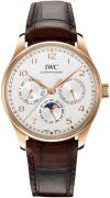 IWC Herrklocka IW344202 Portugieser Silverfärgad/Läder Ø42.4 mm