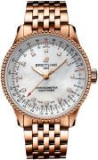 Breitling Damklocka R17395211A1R1 Navitimer Automatic 35 Vit/18 karat