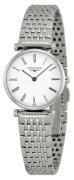 Longines Damklocka L4.209.4.11.6 Grande Classique Vit/Stål Ø24 mm