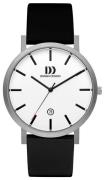 Danish Design Herrklocka IQ12Q1108 Dress Vit/Läder Ø40 mm