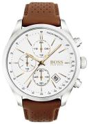 Hugo Boss Herrklocka 1513475 Chronograph Vit/Läder Ø46 mm