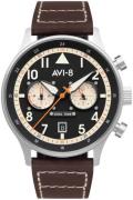 AVI-8 Herrklocka AV-4088-01 Hawker Hurricane Svart/Läder Ø43 mm