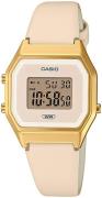 Casio Damklocka LA680WEGL-4EF Vintage LCD/Läder