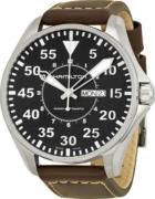 Hamilton Herrklocka H32635511 Jazzmaster Vit/Läder Ø42 mm