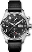 IWC Herrklocka IW388111 Pilots Svart/Läder Ø41 mm