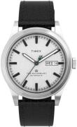 Timex Herrklocka TW2U83700 The Waterbury Silverfärgad/Läder Ø40 mm