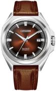 Citizen Herrklocka NB6011-11W Series 8 Brun/Läder Ø40 mm