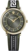 Versace Herrklocka VE5A01621 V Circle Grön/Läder Ø42 mm