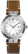 Versace Herrklocka VE2F00121 Aion Silverfärgad/Läder Ø44 mm