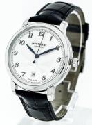 Montblanc Herrklocka 117574 Star Silverfärgad/Läder Ø39 mm