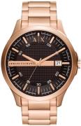 Armani Exchange Herrklocka AX2449 Hampton Brun/Roséguldstonat stål