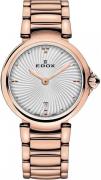 Edox Damklocka 57002-37RM-AIR LaPassion Silverfärgad/Roséguldstonat