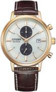 Citizen Herrklocka CA7063-12A Classic Beige/Läder Ø42 mm