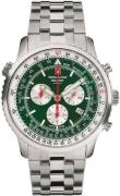 Swiss Alpine Military Herrklocka 7078.9134 Spirit Chrono Grön/Stål