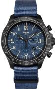 Traser H3 Herrklocka 109461 P67 Officer Chrono Blå/Textil Ø46 mm