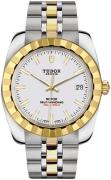 Tudor 21013-0004 Classic Date Vit/Gulguldtonat stål Ø38 mm