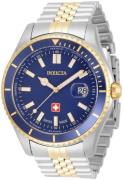 Invicta Herrklocka 33442 Pro Diver Blå/Gulguldtonat stål Ø46 mm