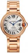 Cartier Ballon Bleu Damklocka WJBB0037 Silverfärgad/18 karat