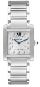 Cartier Tank Francaise Damklocka WE110007 Silverfärgad/Stål