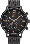 Cerruti 1881 Herrklocka CRA23406 Svart/Stål Ø43 mm