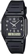 Casio Vintage Damklocka AW-48H-1BVEG Svart/Resinplast