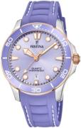 Festina Boyfriend Damklocka F20502-4 Lila/Gummi Ø38.5 mm