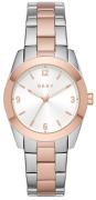 DKNY Nolita Damklocka NY2897 Vit/Roséguldstonat stål Ø34 mm