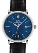 IWC Portofino Herrklocka IW356518 Blå/Läder Ø40 mm