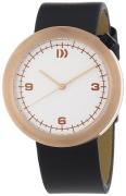 Danish Design Dress Damklocka 3324542 Antikvit/Läder Ø39 mm