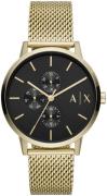 Armani Exchange Cayde Herrklocka AX2715 Svart/Gulguldtonat stål Ø42