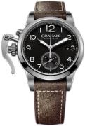 Graham Chronofighter Herrklocka 2CXAS.B01A Svart/Läder Ø42 mm