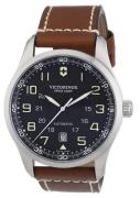 Victorinox Herrklocka 241507 AirBoss Svart/Läder Ø42 mm