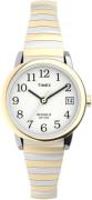 Timex Damklocka TW2U79100 Easy Reader Vit/Gulguldtonat stål Ø25 mm