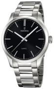 Festina Herrklocka F16807-2 Dress Svart/Stål Ø44 mm